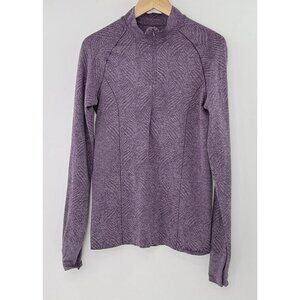 Moving Comfort Large 1/2 Zip Pullover Purple Active Lightweight Stretchy Runs Sm